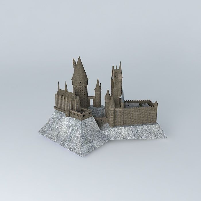 wizarding world of harry potter castle Free 3D model_2