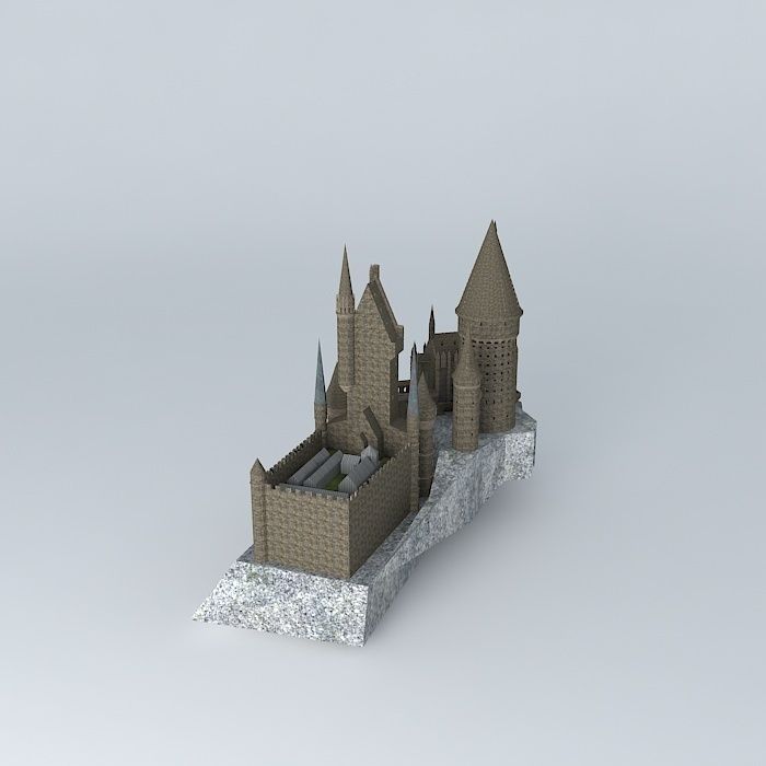 wizarding world of harry potter castle Free 3D model_1