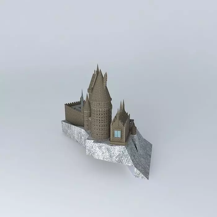 wizarding world of harry potter castle Free 3D model_0