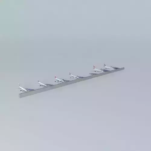 British airways Terminal Free 3D model