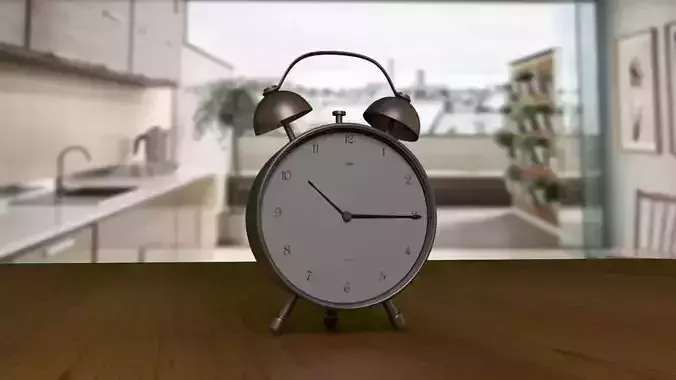 Alarm - Table Clock Low-poly 3D model