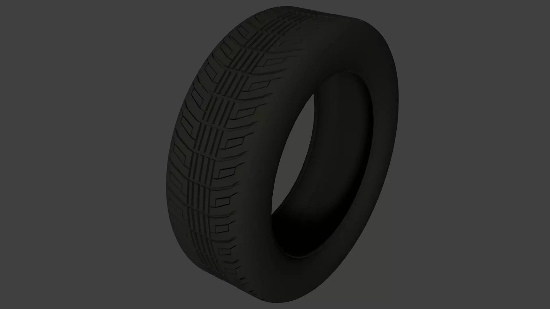 Generic Car Tire 3D model_0