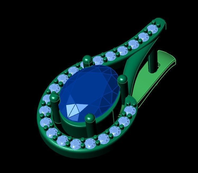 Earrings 50 3D print model_8