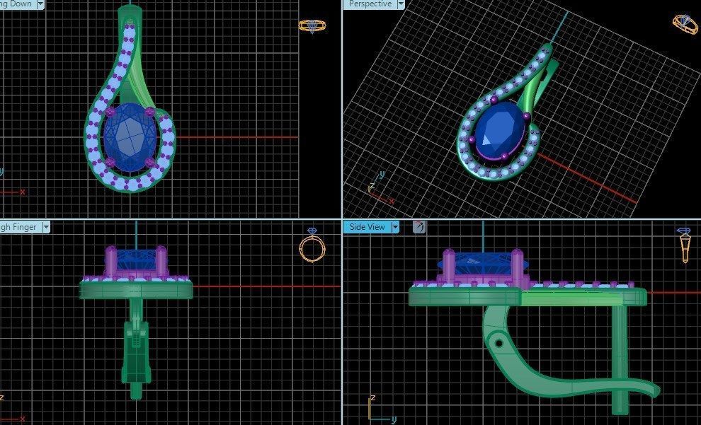 Earrings 50 3D print model_3