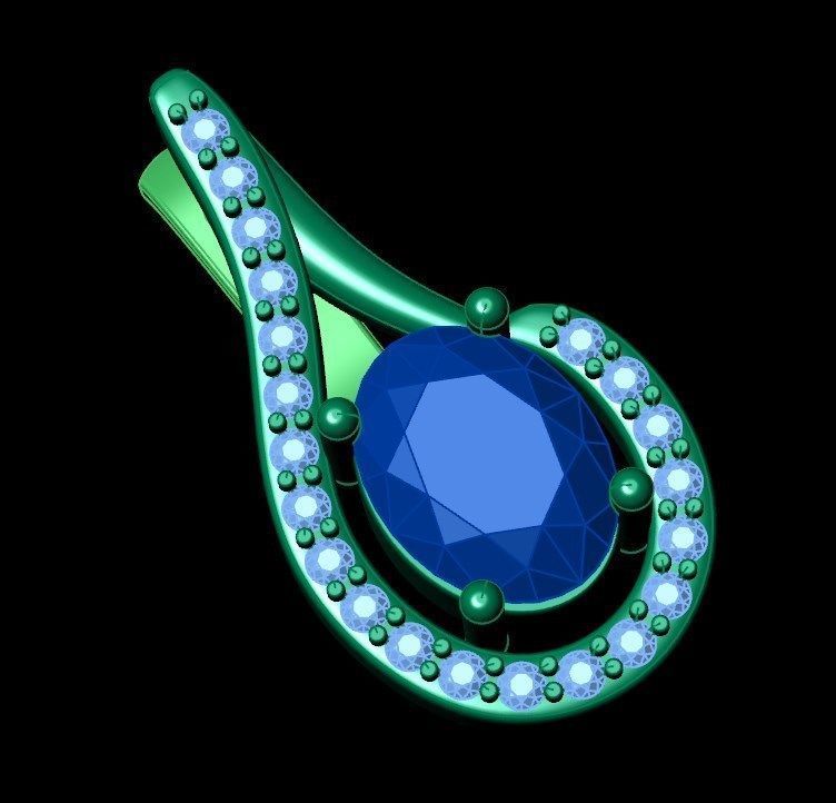 Earrings 50 3D print model_7