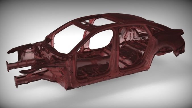 Automotive Car Body - Body in White 3D print model