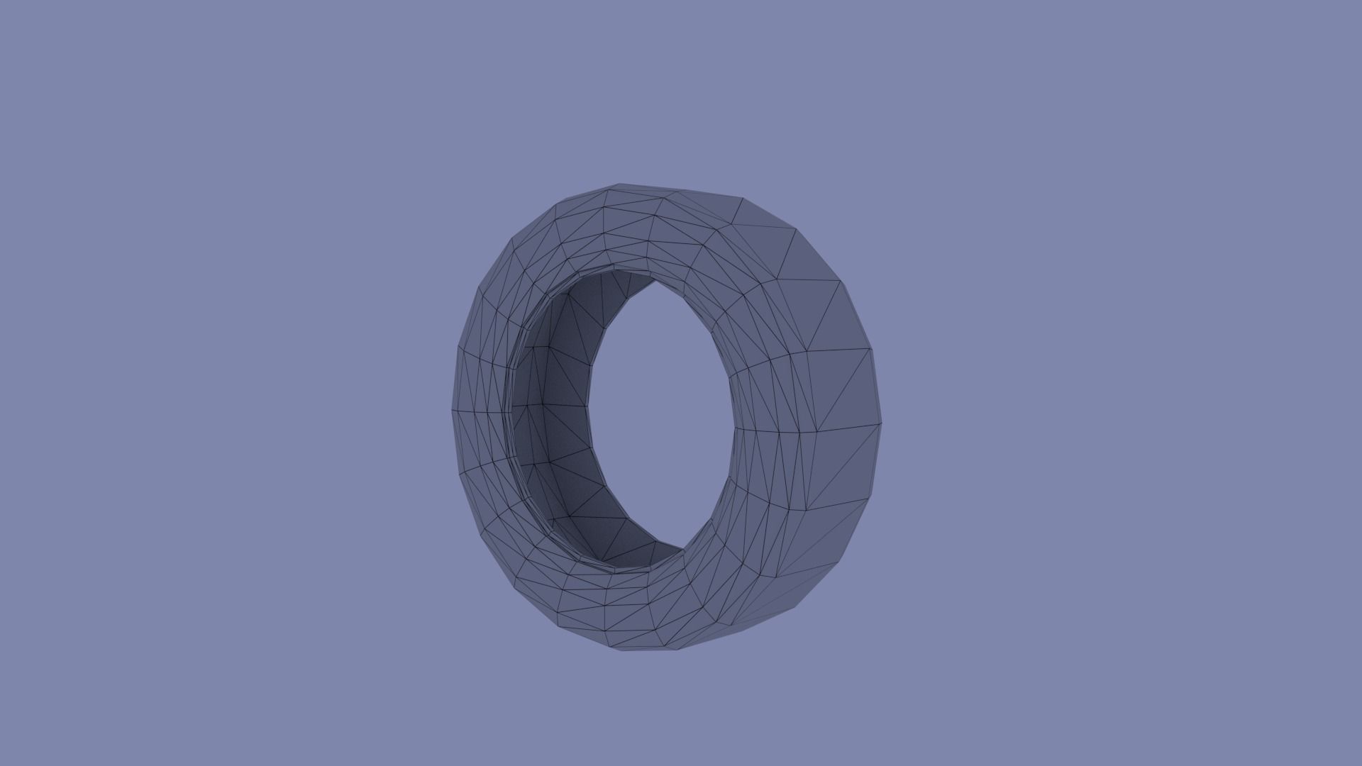 Generic Low Poly car tire Low-poly 3D model_2