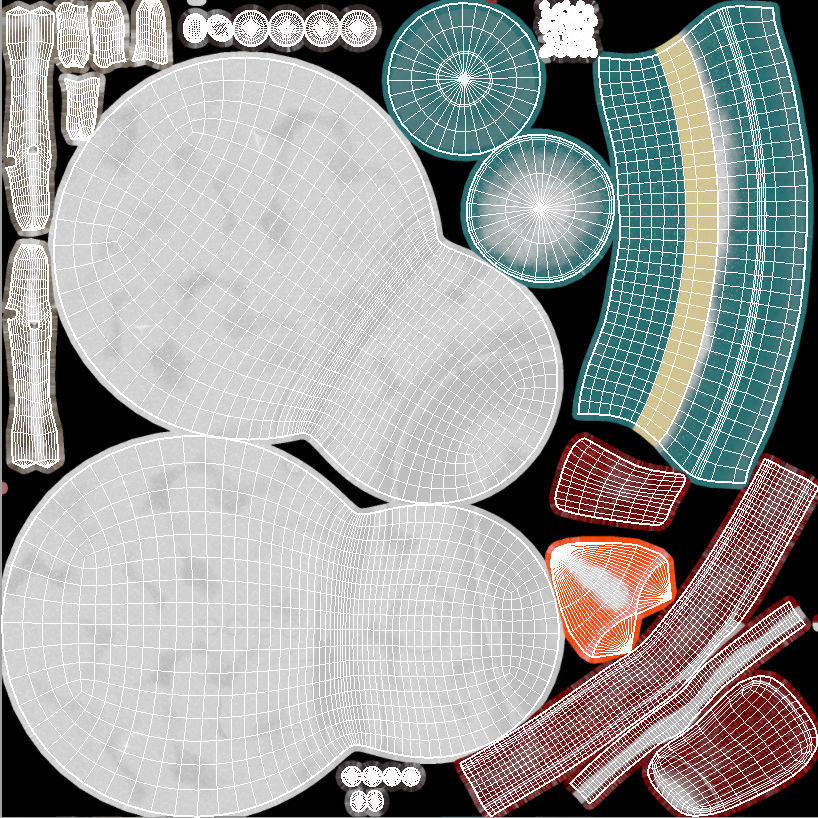 SnowMan - Game Ready wearing hat and scarf Low-poly 3D model_12