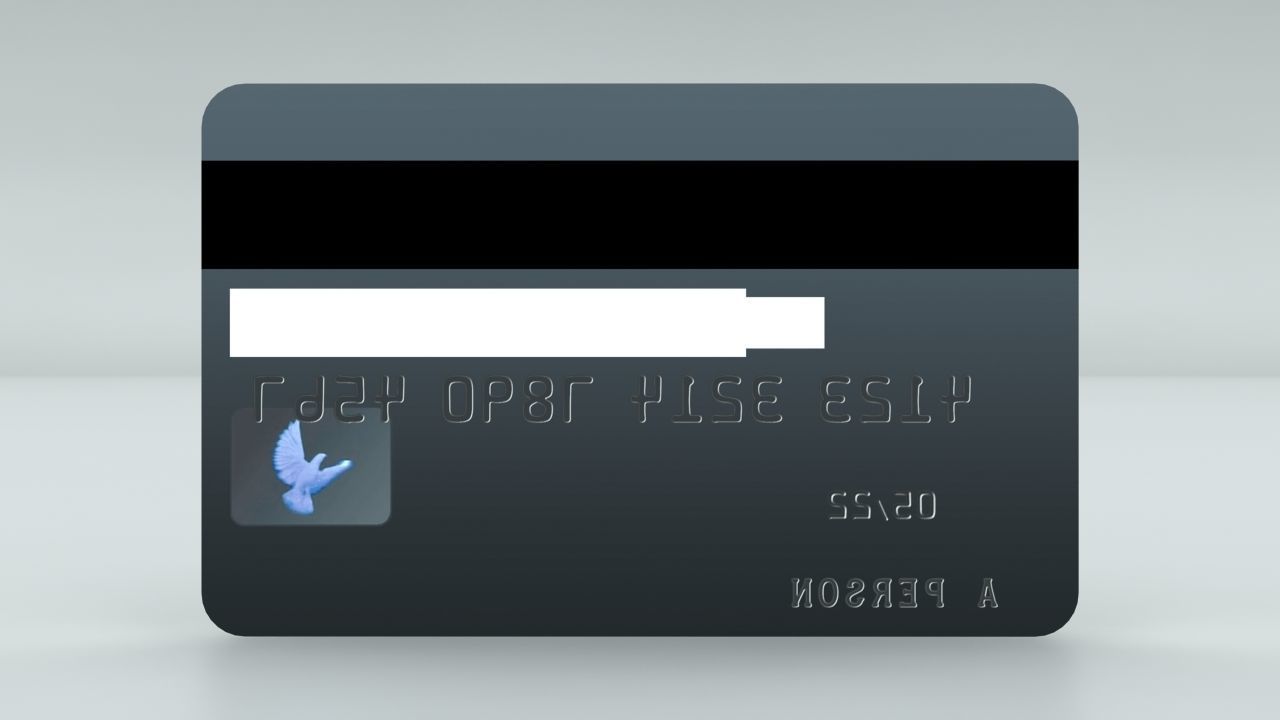 Quick and Easy High Quality Credit Card Low-poly 3D model_4
