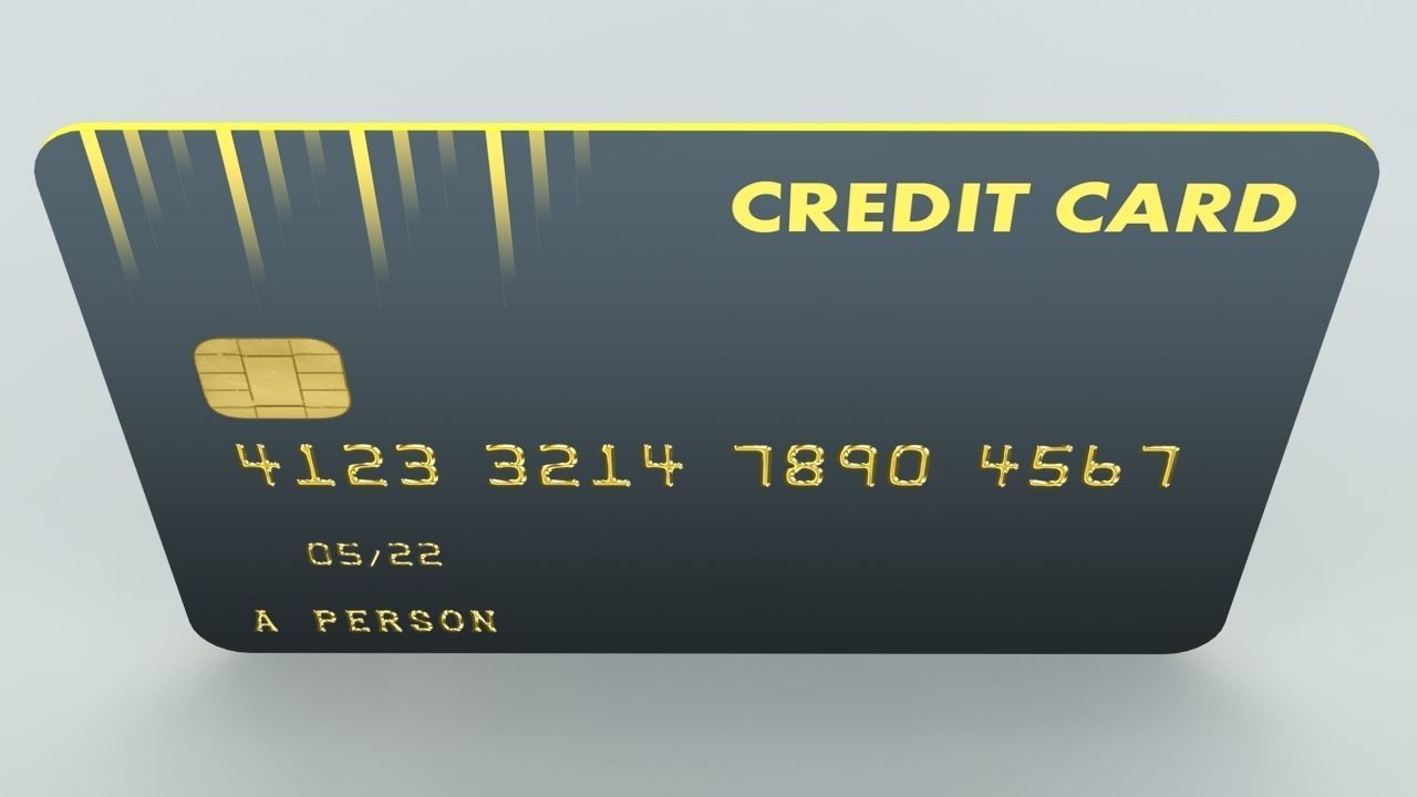 Quick and Easy High Quality Credit Card Low-poly 3D model_6