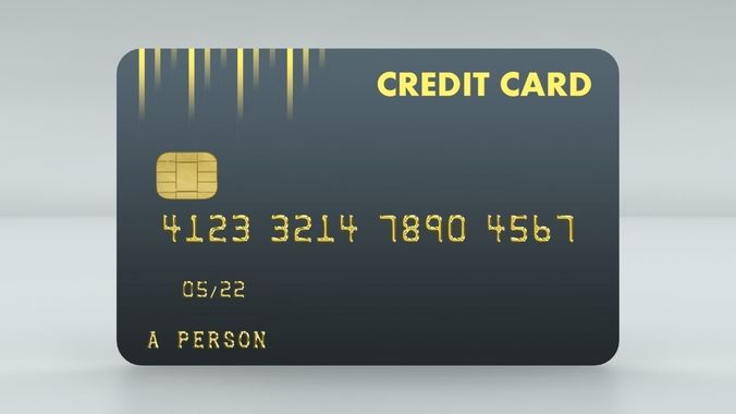 Quick and Easy High Quality Credit Card Low-poly 3D model