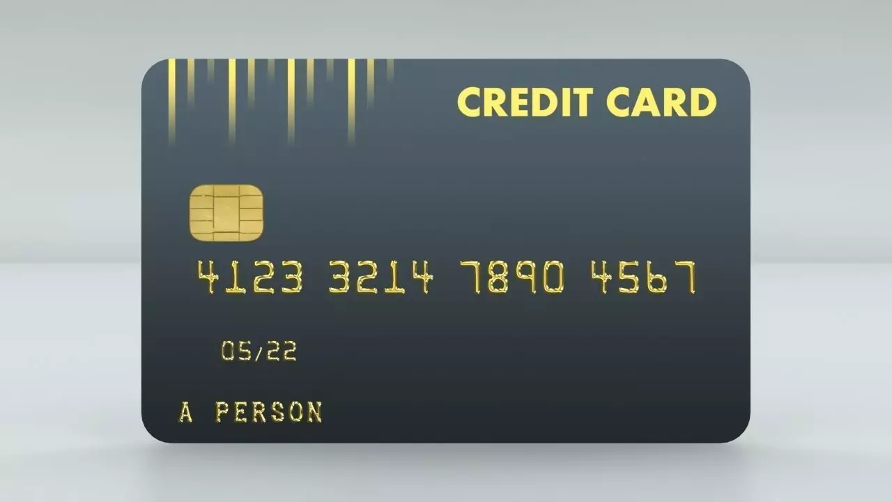 Quick and Easy High Quality Credit Card Low-poly 3D model_0