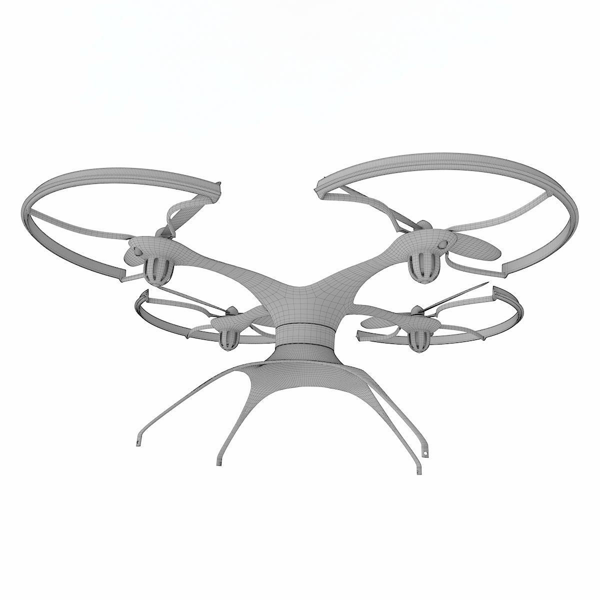 Generic quadcopter drone 3D model_7