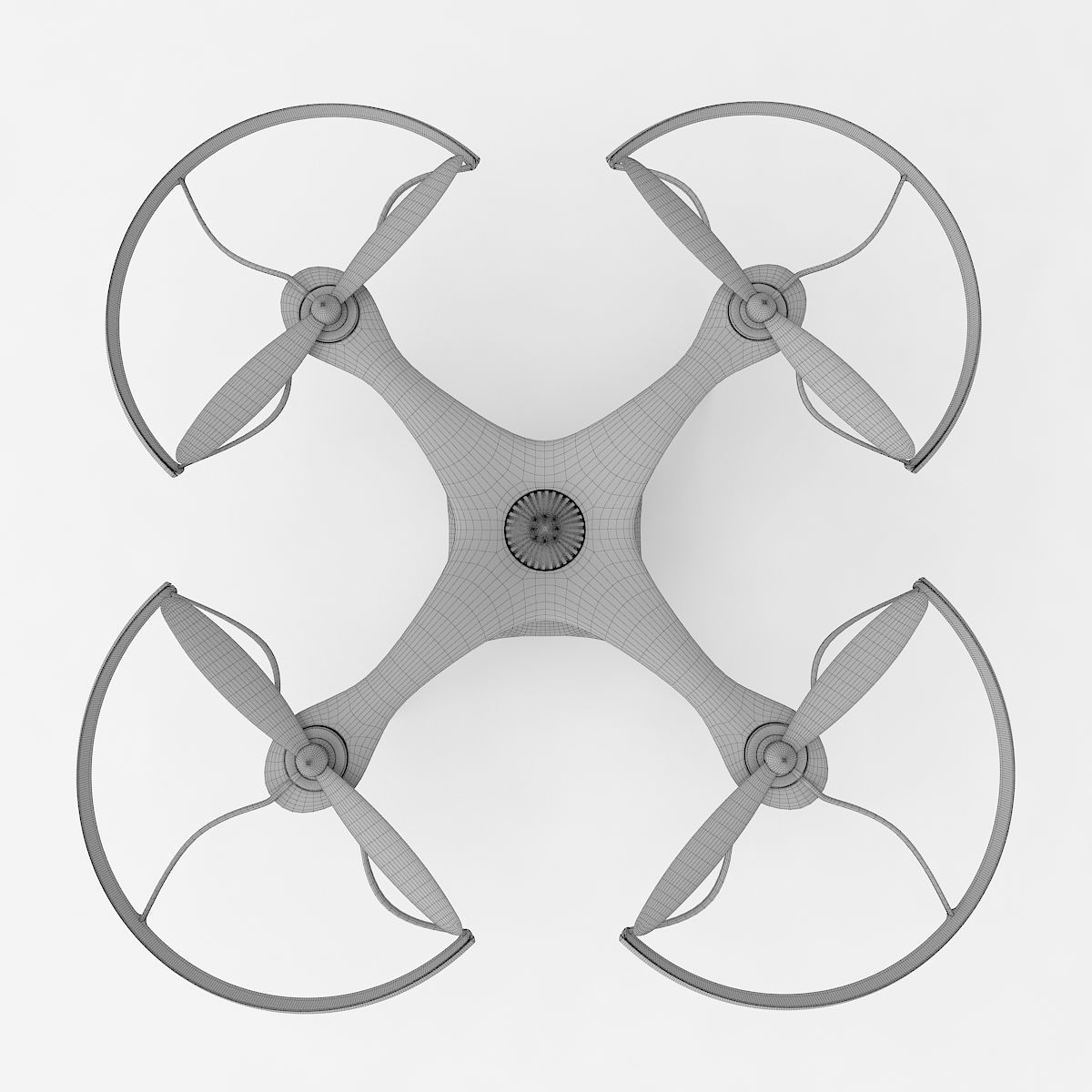 Generic quadcopter drone 3D model_9