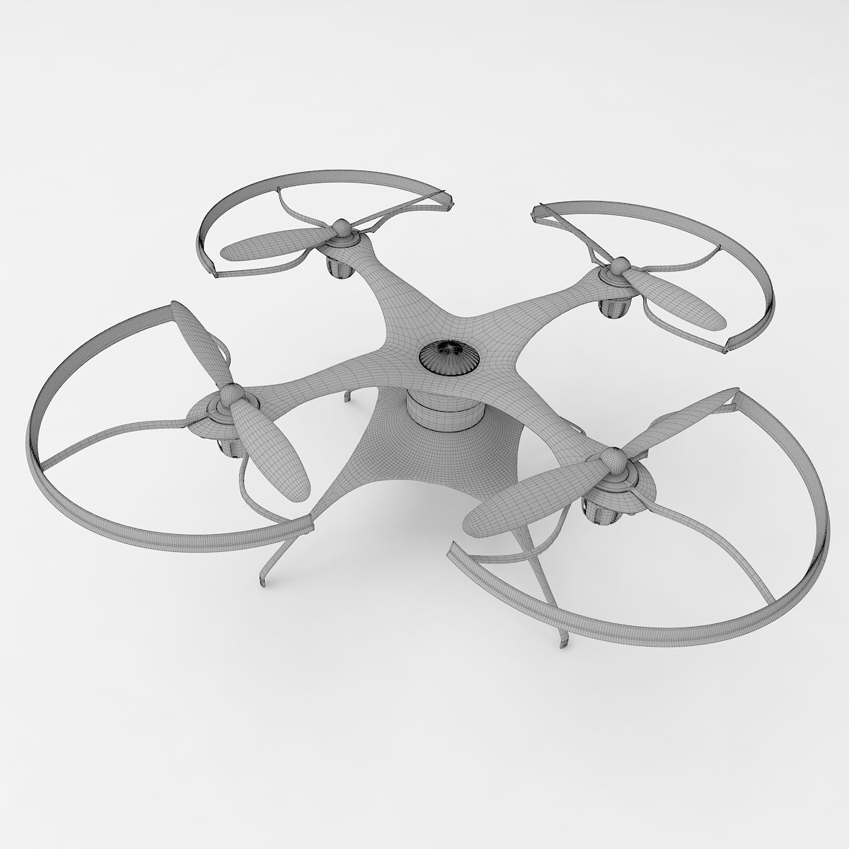 Generic quadcopter drone 3D model_5