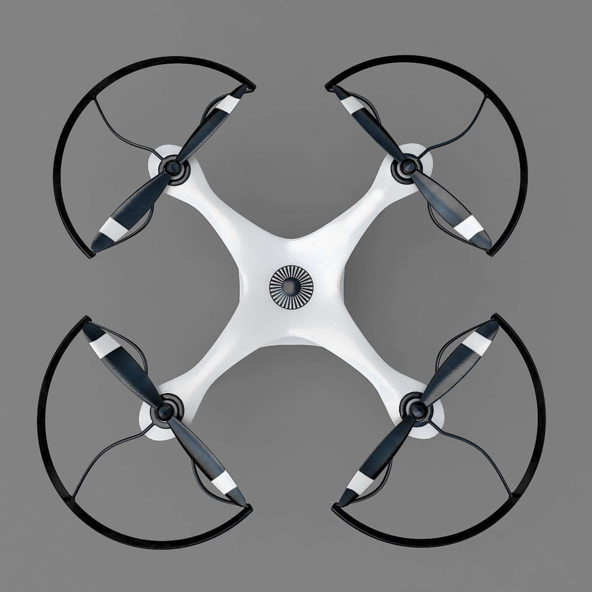 Generic quadcopter drone 3D model_1