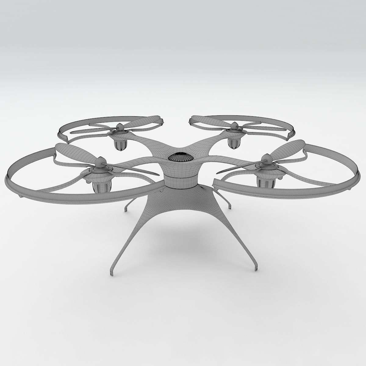 Generic quadcopter drone 3D model_8