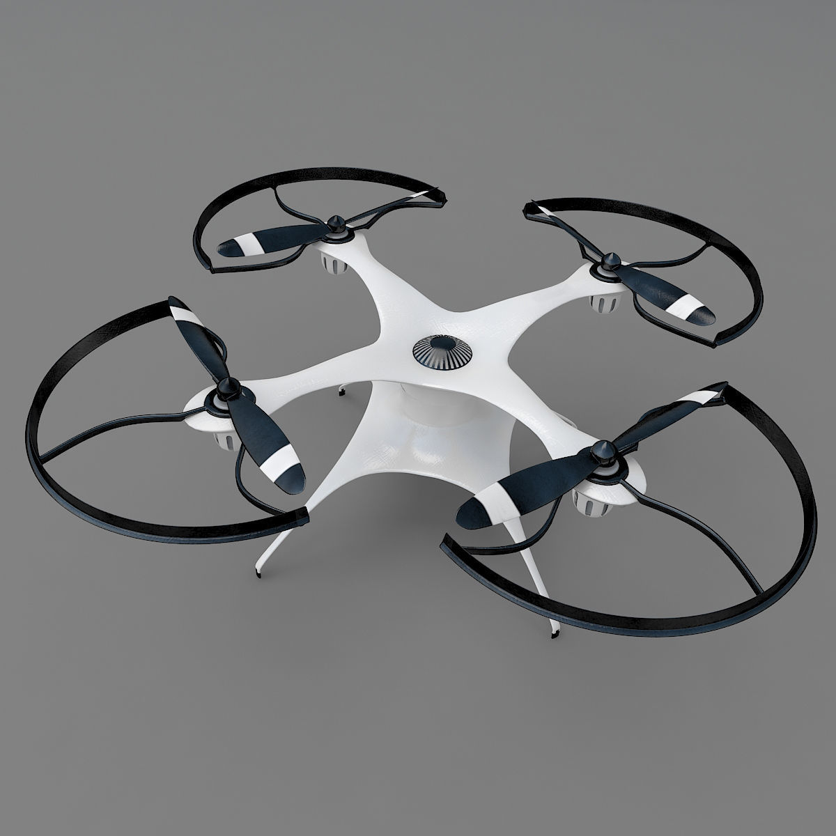 Generic quadcopter drone 3D model_2