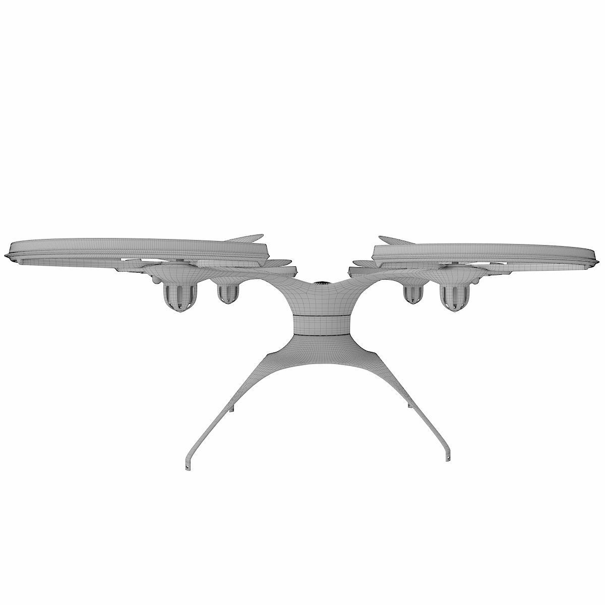 Generic quadcopter drone 3D model_6