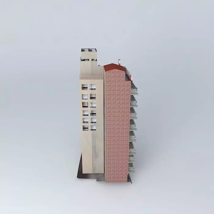 Allied Building 2 Free 3D model_0