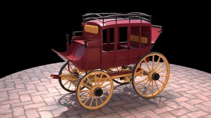 Horse Drawn Carriage 3D model