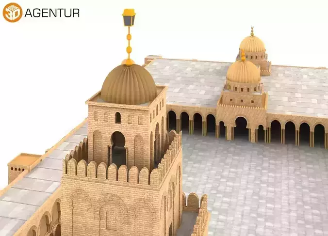 Great Mosque of Kairouan Tunisia 3D model