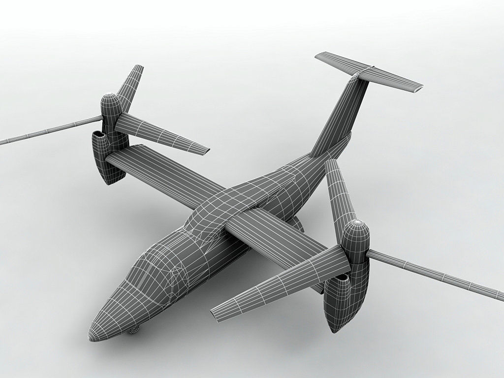 3D model Bell Agusta BA 609 VTOL Aircraft VR / AR / low-poly | CGTrader