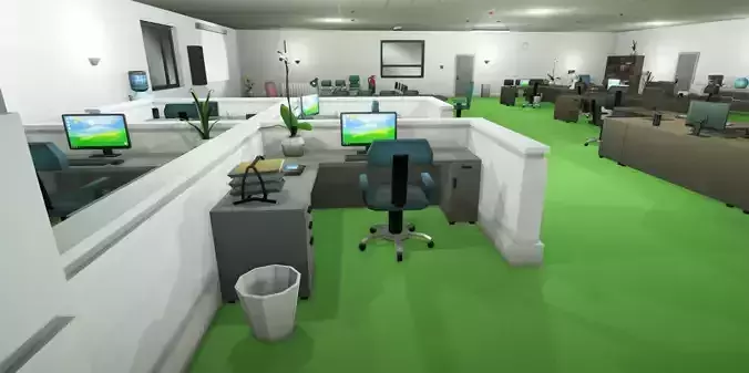 Low Poly Office Props Low-poly 3D model