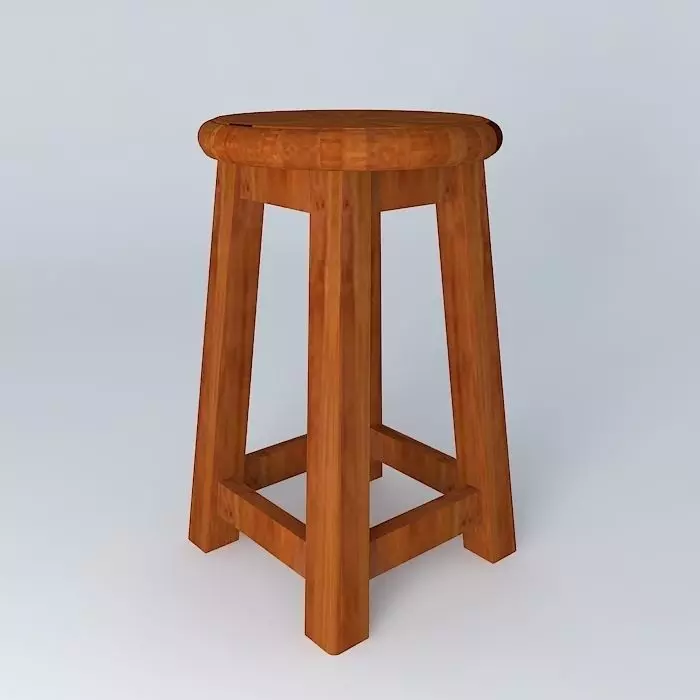 Wooden bench Free 3D model