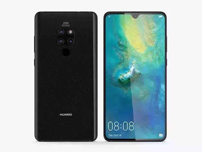 Huawei Mate 20 Black 3D model