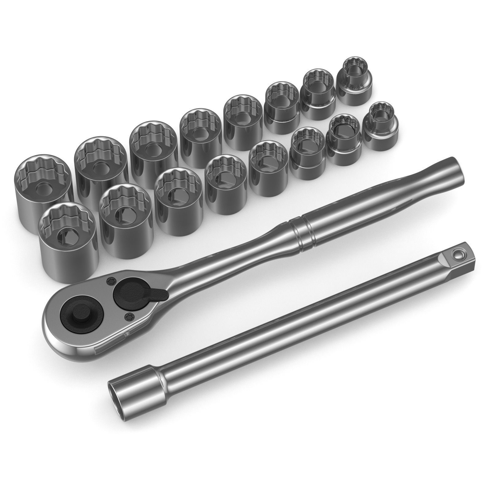 Metric Set of wrenches 3D model_2