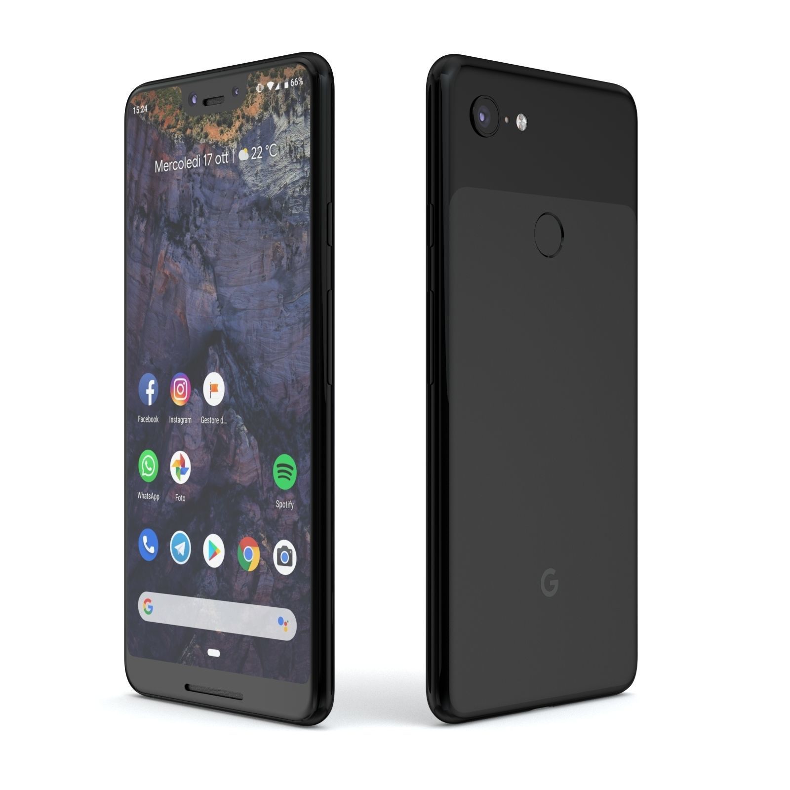 Google Pixel 3 and Pixel 3 XL Black Collection 3D model_21