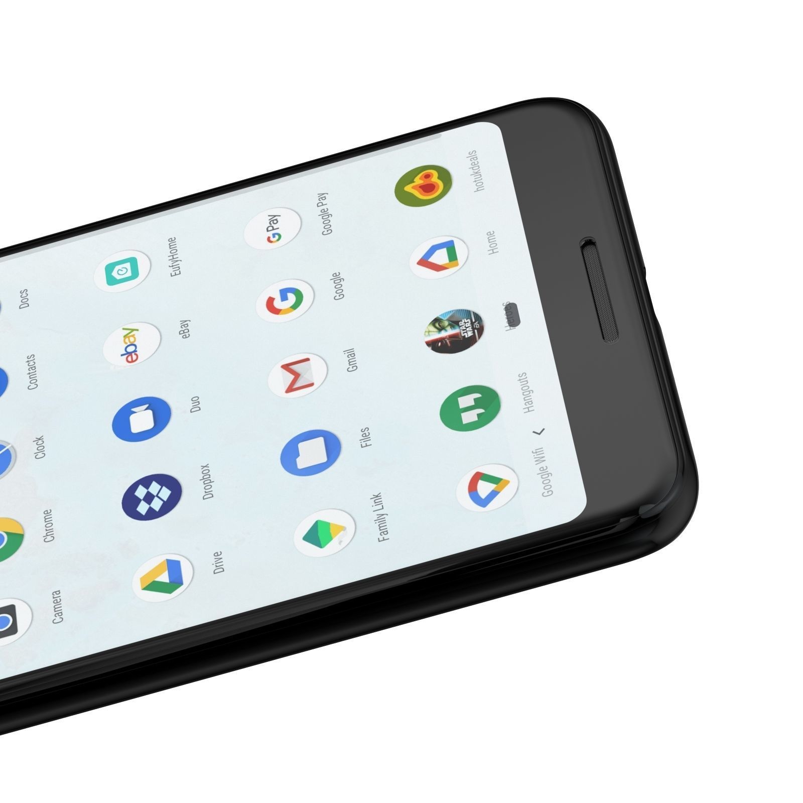 Google Pixel 3 and Pixel 3 XL Black Collection 3D model_9