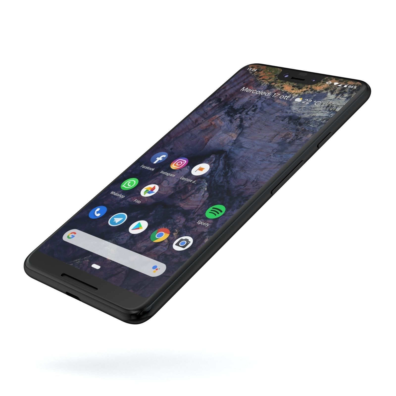 Google Pixel 3 and Pixel 3 XL Black Collection 3D model_20