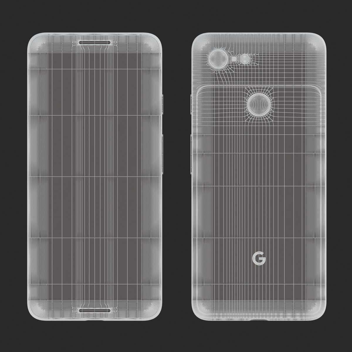 Google Pixel 3 and Pixel 3 XL Black Collection 3D model_12