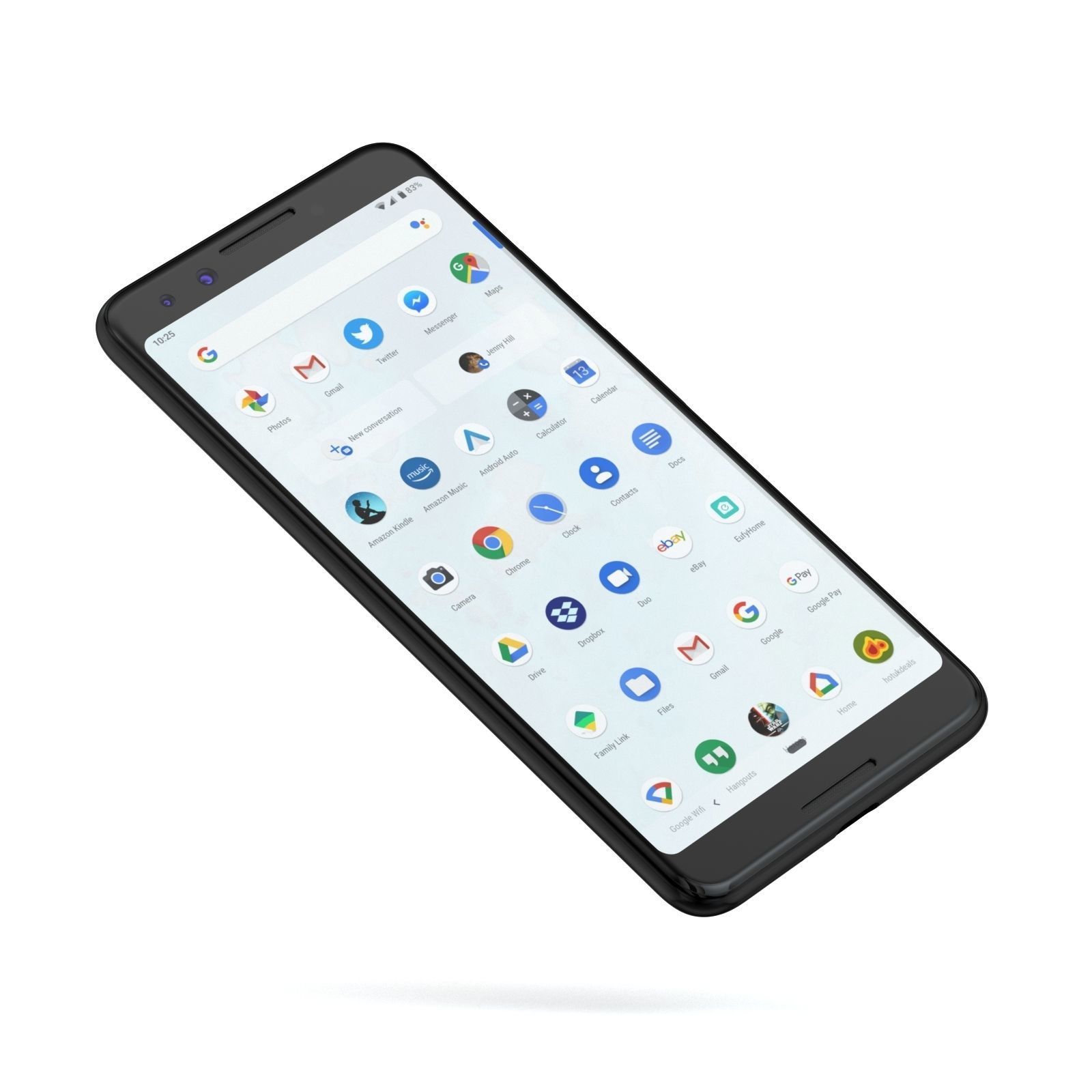 Google Pixel 3 and Pixel 3 XL Black Collection 3D model_2