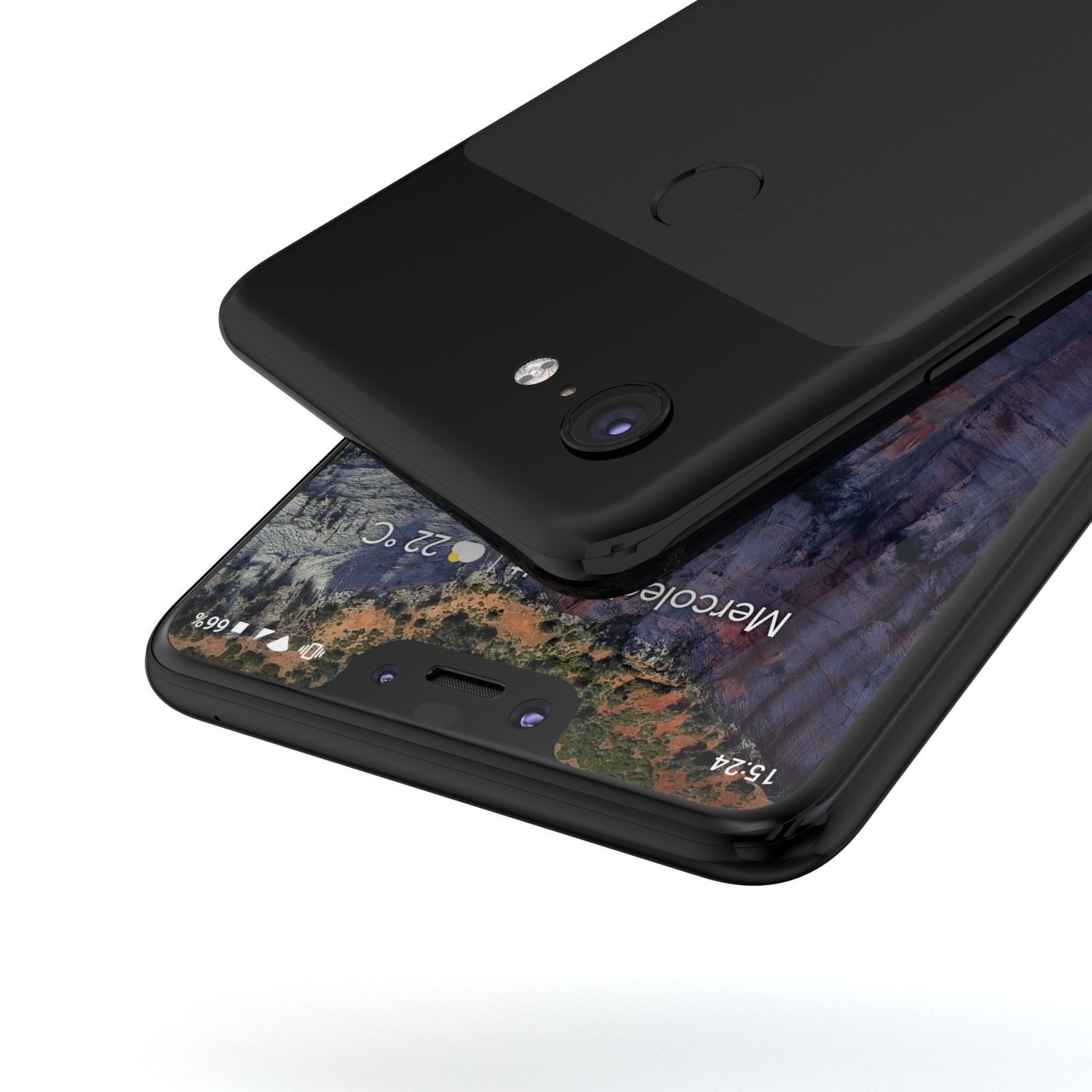 Google Pixel 3 and Pixel 3 XL Black Collection 3D model_27