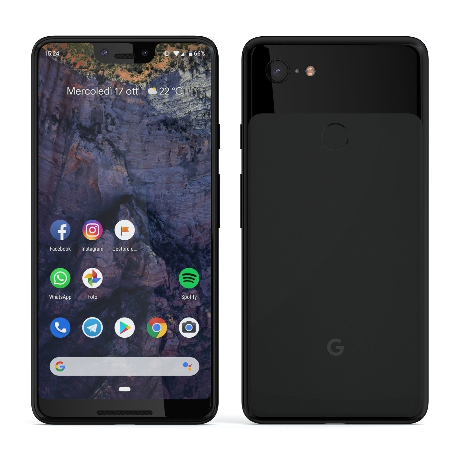 Google Pixel 3 and Pixel 3 XL Black Collection 3D model_23