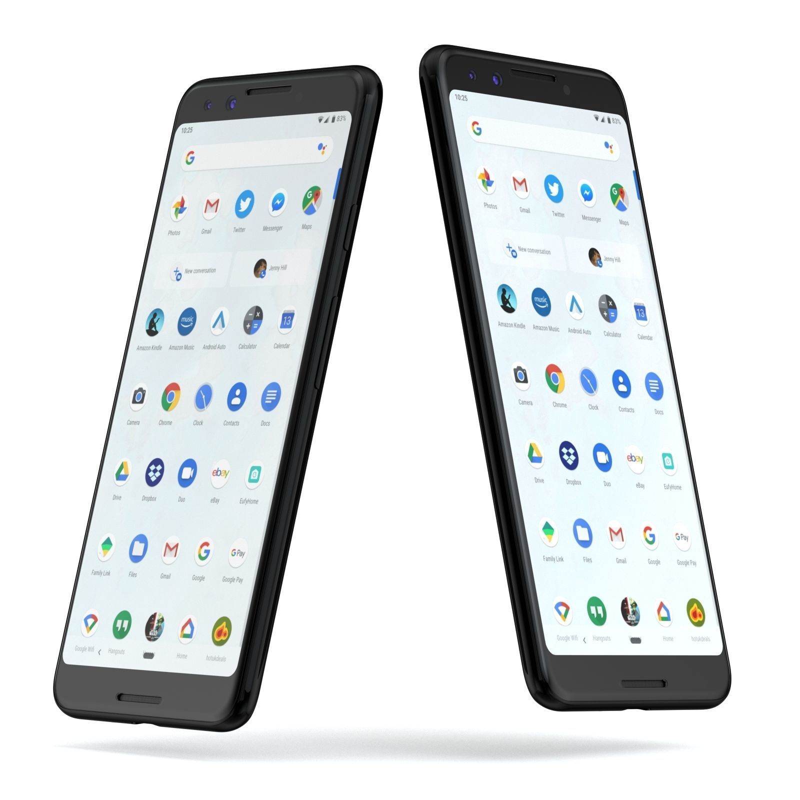 Google Pixel 3 and Pixel 3 XL Black Collection 3D model_7