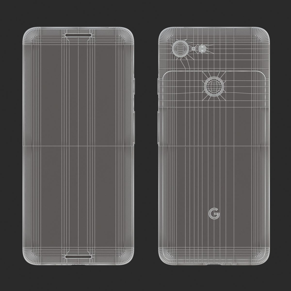 Google Pixel 3 and Pixel 3 XL Black Collection 3D model_11