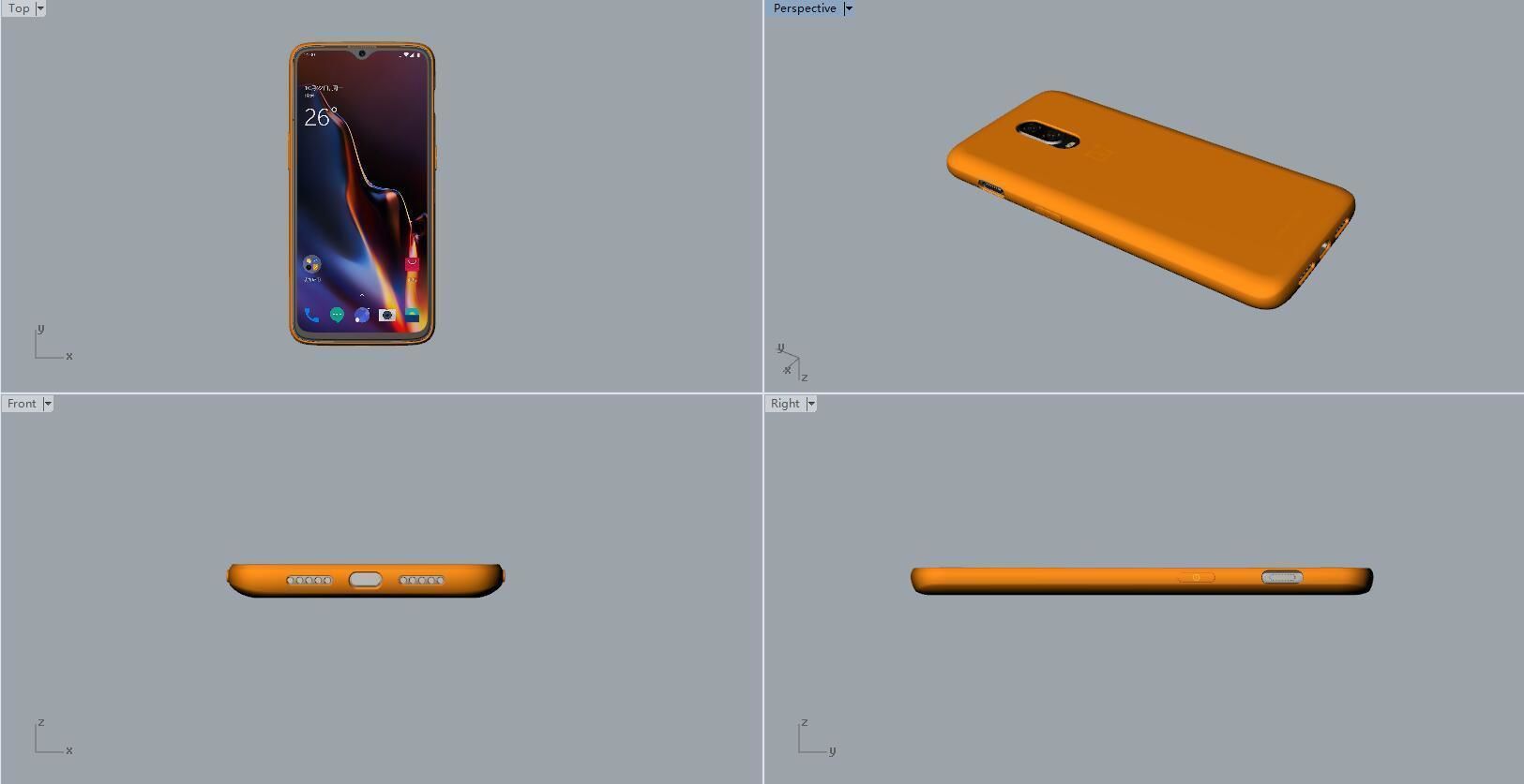 Original customizable design Oneplus 6T Case  3D print model_20