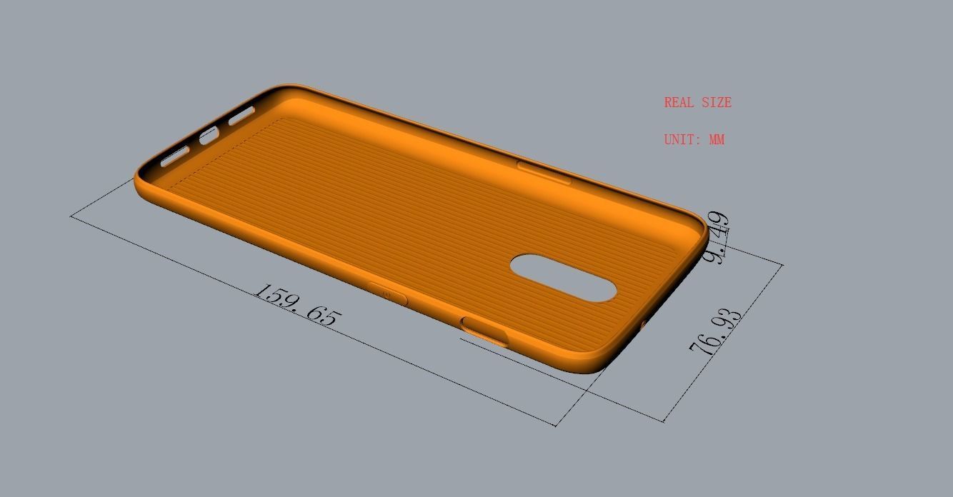 Original customizable design Oneplus 6T Case  3D print model_6