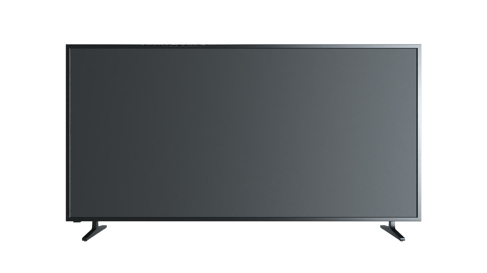 Generic Low-poly Flat Screen TV Low-poly 3D model_3