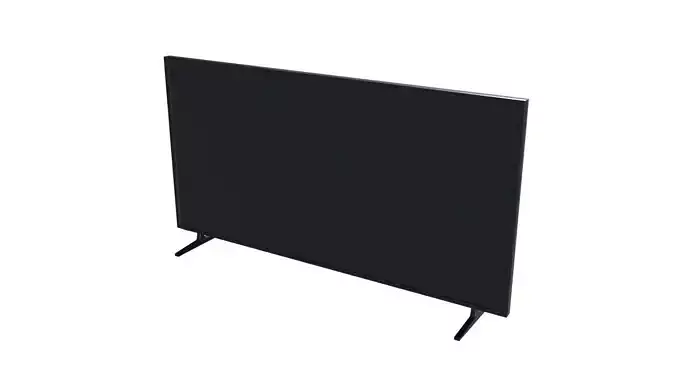 Generic Low-poly Flat Screen TV Low-poly 3D model
