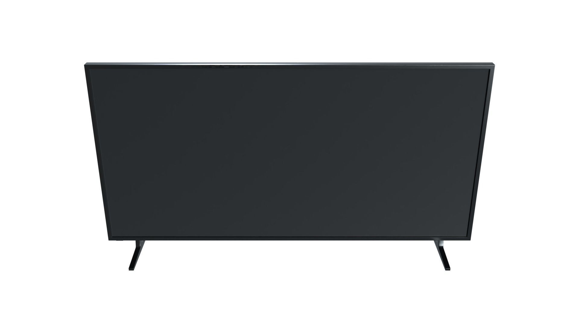 Generic Low-poly Flat Screen TV Low-poly 3D model_2