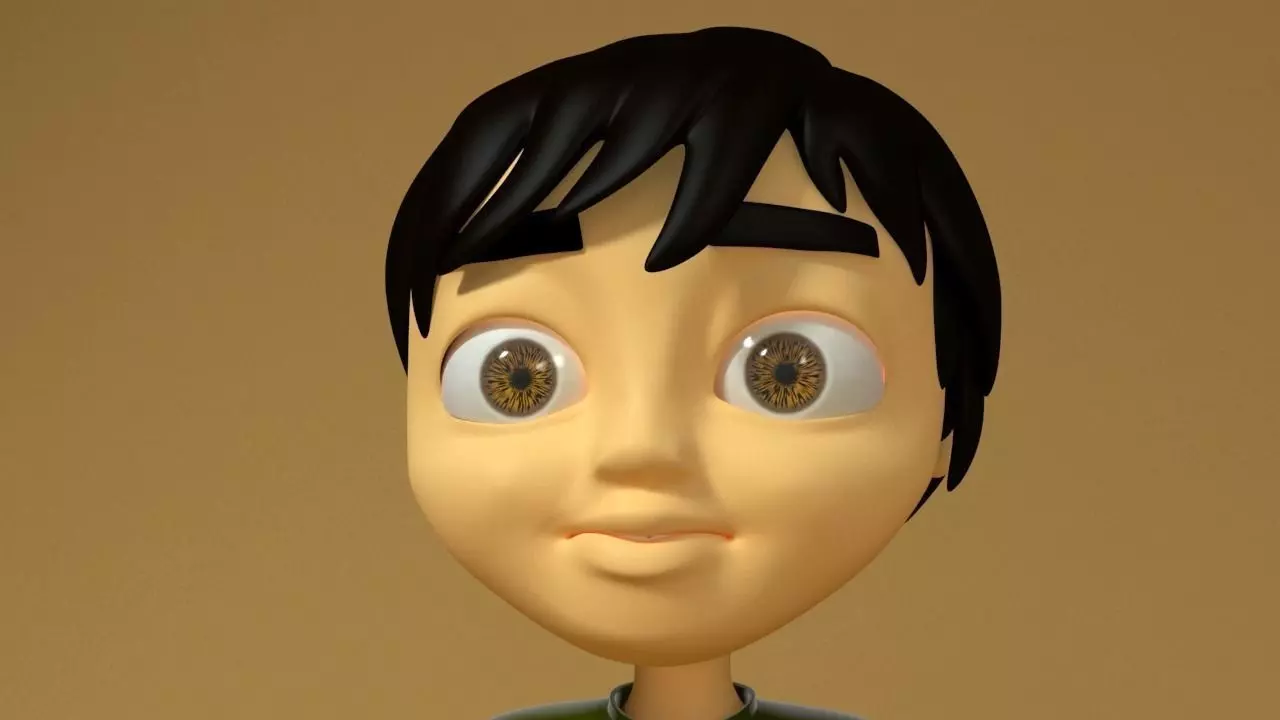 School Boy Rigged 3D model
