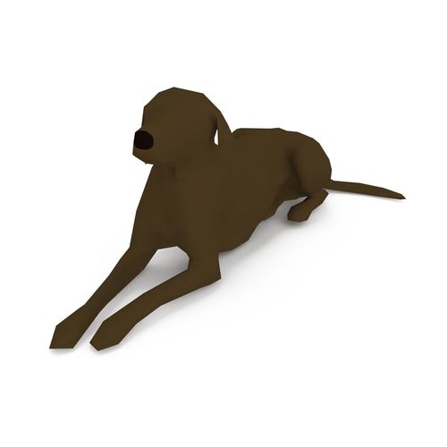 Dog 1k 1292 Low-poly 3D model