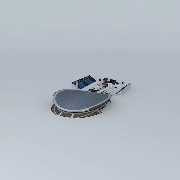 london 2012 bmx park Free 3D model_0