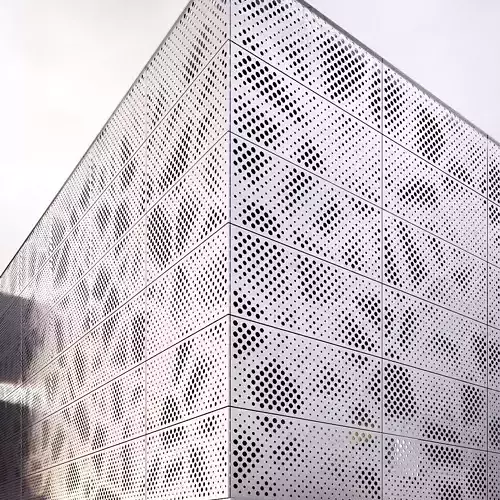 perforated metal panel N2 3D model