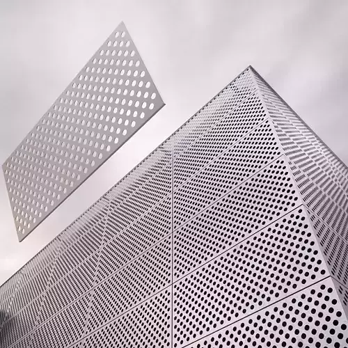 perforated metal panel N3 3D model 3D model